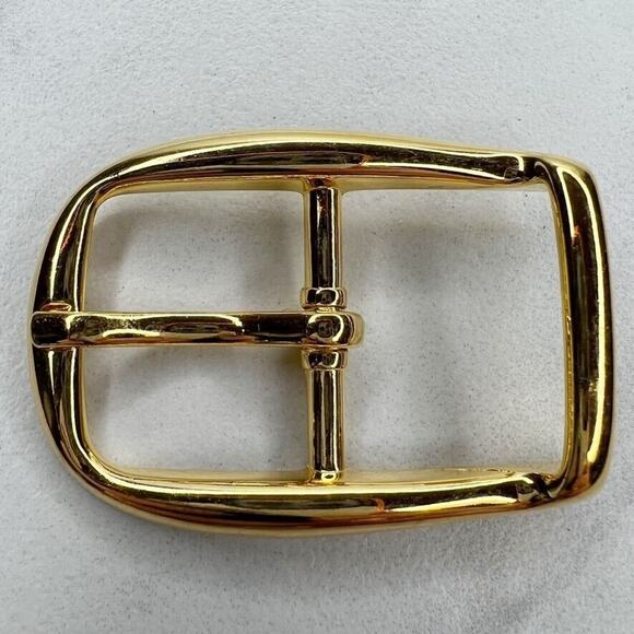 Vintage Gold Tone Simple Basic Belt Buckle for up to 1 Inch Belt - Picture 1 of 8